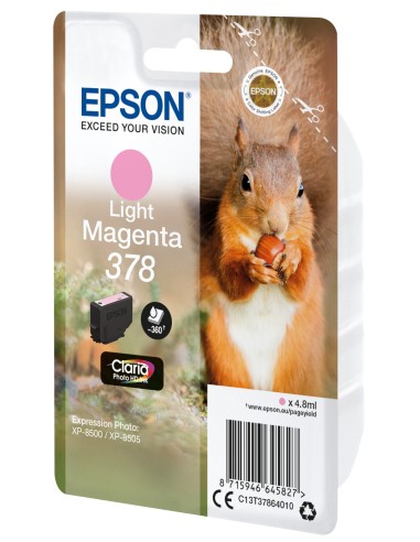 Epson Squirrel Singlepack Light Magenta 378 Claria Photo HD Ink
