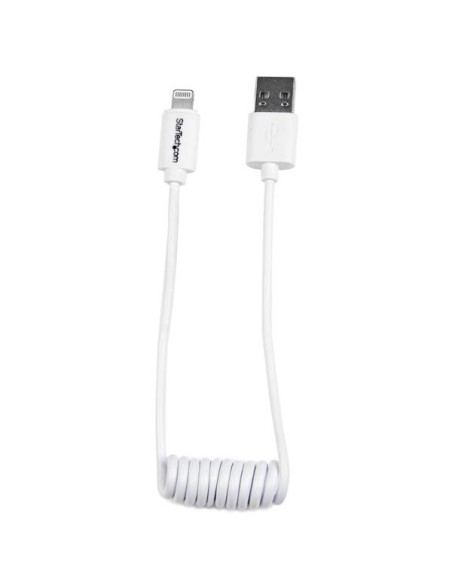 StarTech.com Cavo da Lightning a USB a spirale da 0,3 m - Cavo di ricarica Lightning per iPhone   iPad   iPod - Certificato