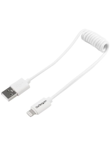 StarTech.com Cavo da Lightning a USB a spirale da 0,3 m - Cavo di ricarica Lightning per iPhone   iPad   iPod - Certificato