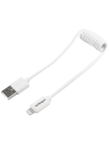 StarTech.com Cavo da Lightning a USB a spirale da 0,3 m - Cavo di ricarica Lightning per iPhone   iPad   iPod - Certificato