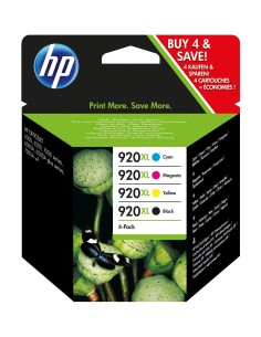 HP 920XL 4-pack High Yield Black Cyan Magenta Yellow Original Ink Cartridges cartuccia d'inchiostro 4 pz Originale Resa elevata