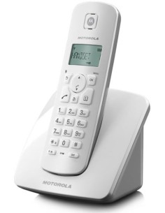 Motorola C401E Telefono DECT Identificatore di chiamata Grigio, Bianco