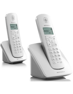 Motorola C402E Telefono DECT Identificatore di chiamata Grigio, Bianco