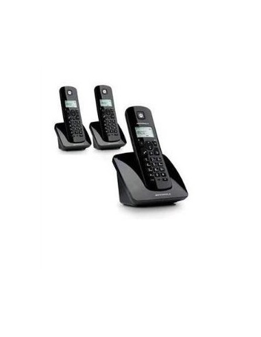 Motorola C403E Telefono DECT Identificatore di chiamata Nero
