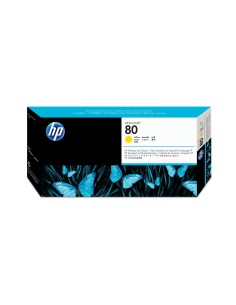 HP Testina di stampa e dispositivi di pulizia giallo DesignJet 80