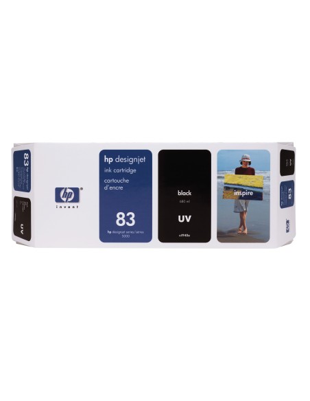 HP 83 680-ml Black DesignJet UV Ink Cartridge cartuccia d'inchiostro 1 pz Originale Nero