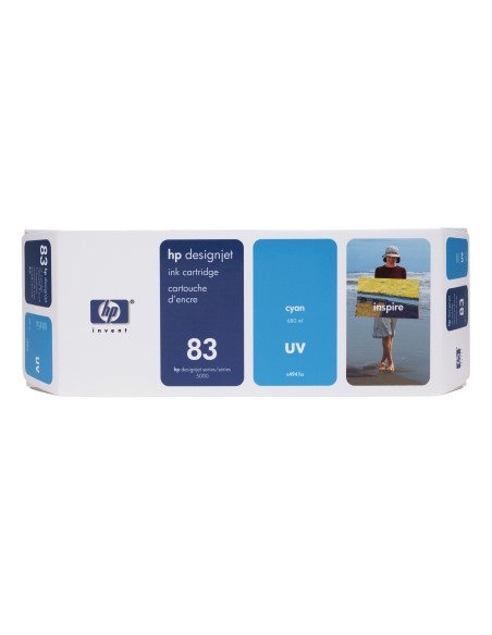 HP 83 680-ml Cyan DesignJet UV Ink Cartridge cartuccia d'inchiostro 1 pz Originale Ciano
