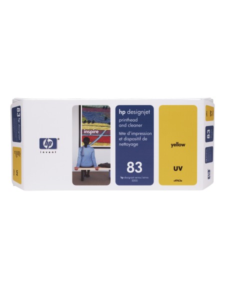 HP Testina di stampa e dispositivi di pulizia giallo UV DesignJet 83