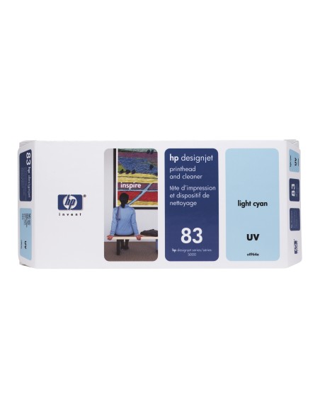 HP Testina di stampa e dispositivi di pulizia UV ciano chiaro 83
