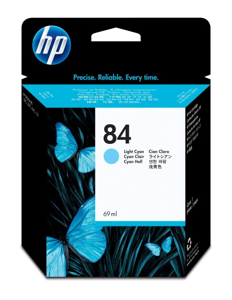 HP 84 69-ml Light Cyan DesignJet Ink Cartridge cartuccia d'inchiostro 1 pz Originale Ciano chiaro