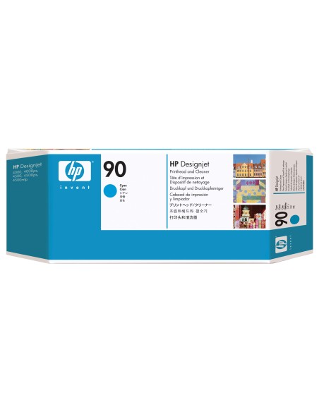 HP Testina di stampa e dispositivi di pulizia testina ciano DesignJet 90