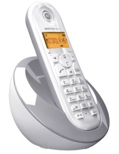 Motorola C601 Telefono DECT Identificatore di chiamata Grigio, Bianco
