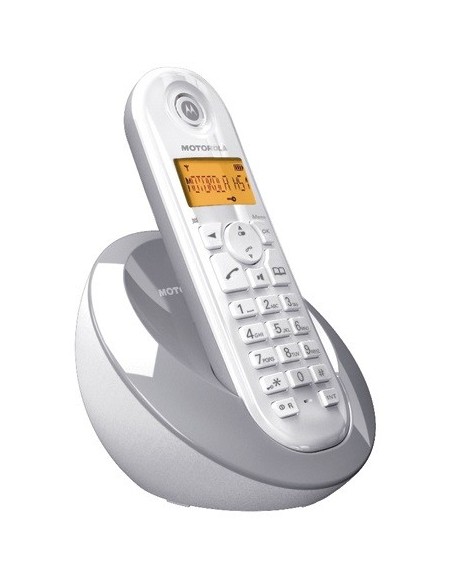 Motorola C601 Telefono DECT Identificatore di chiamata Grigio, Bianco