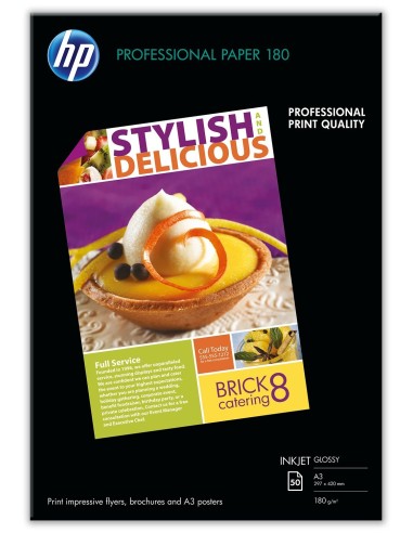 HP C6821A carta inkjet A3 (297x420 mm) Lucida 50 fogli Bianco