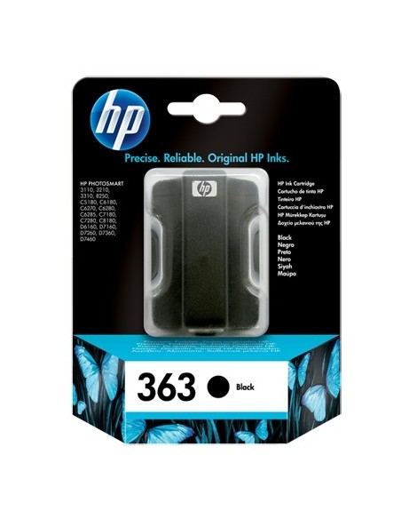 HP 363 cartuccia d'inchiostro 1 pz Originale Resa standard Nero per foto