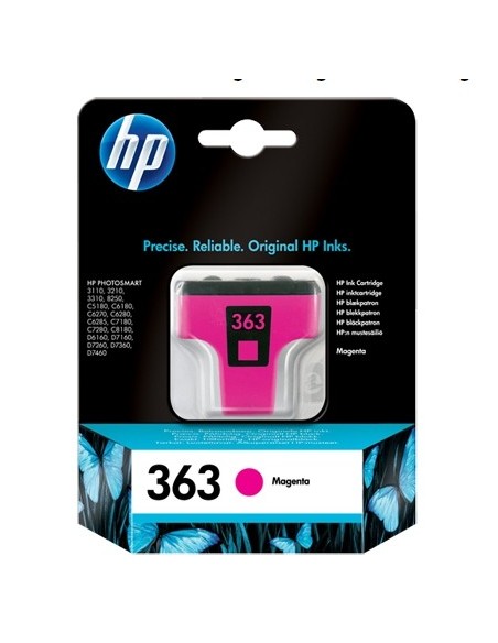 HP 363 cartuccia d'inchiostro 1 pz Originale Resa standard Magenta per foto