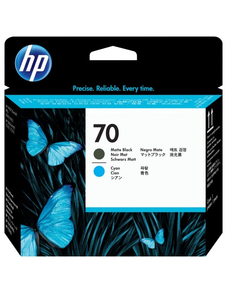 HP Testina di stampa nero opaco e ciano DesignJet 70