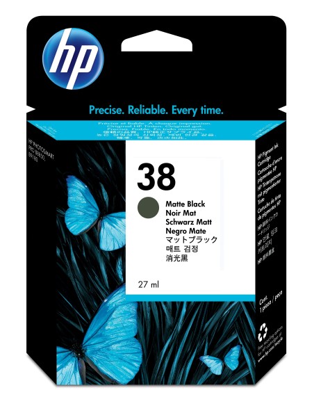 HP 38 cartuccia d'inchiostro 1 pz Originale Resa standard Nero opaco