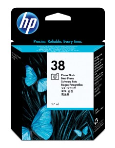HP 38 cartuccia d'inchiostro 1 pz Originale Resa standard Nero per foto