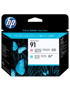 HP Testina di stampa magenta chiaro e ciano chiaro 91