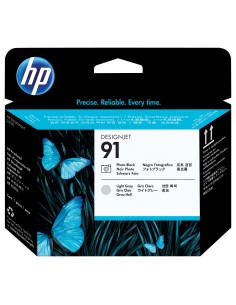 HP Testina di stampa nero e grigio chiaro fotografici 91 2