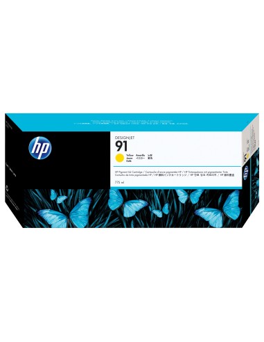 HP Cartuccia inchiostro pigmentato giallo 91, 775 ml