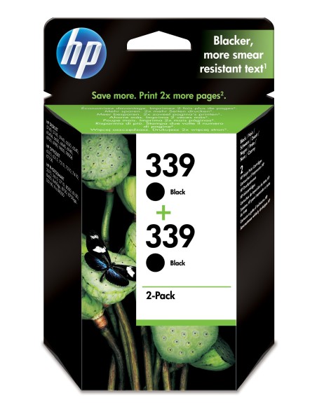 HP 339 cartuccia d'inchiostro 2 pz Originale Resa elevata (XL) Nero