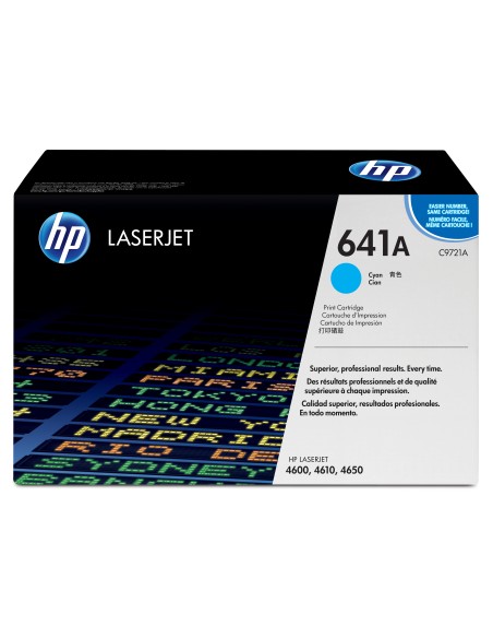 HP 641A Cyan Original LaserJet Toner Cartridge cartuccia toner 1 pz Originale Ciano