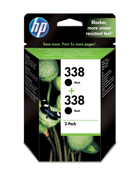 HP 338 cartuccia d'inchiostro 2 pz Originale Resa elevata (XL) Nero