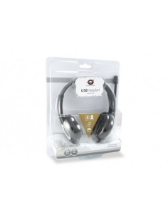 Conceptronic CCHATSTARU2B cuffia e auricolare Cablato A Padiglione Musica e Chiamate USB tipo A Nero, Rosso 2