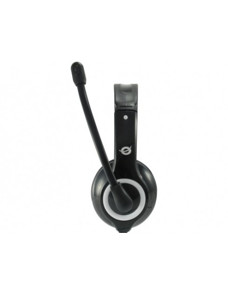 Conceptronic CCHATSTARU2B cuffia e auricolare Cablato A Padiglione Musica e Chiamate USB tipo A Nero, Rosso