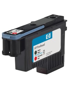 HP Testina di stampa nero opaco e rosso cromatico DesignJet 73