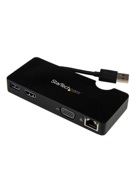 StarTech.com Mini Docking Station Universale per Laptop USB 3.0 con uscita HDMI VGA e Gigabit Ethernet USB3.0
