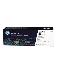 HP Confezione da 2 cartucce originali di toner nero ad alta capacità LaserJet 305X