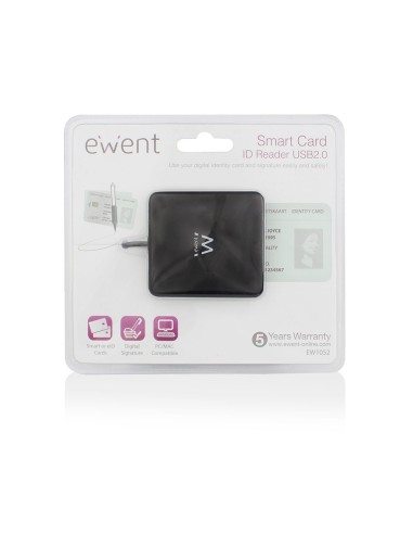 Ewent EW1052 lettore di card readers USB USB 2.0 Nero