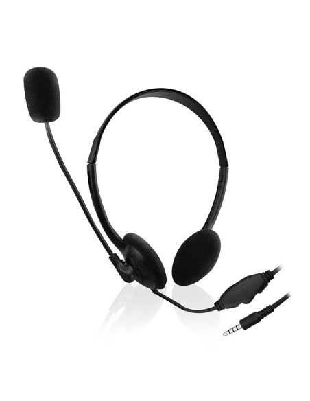 Ewent EW3567 cuffia e auricolare Cablato A Padiglione Musica e Chiamate Nero