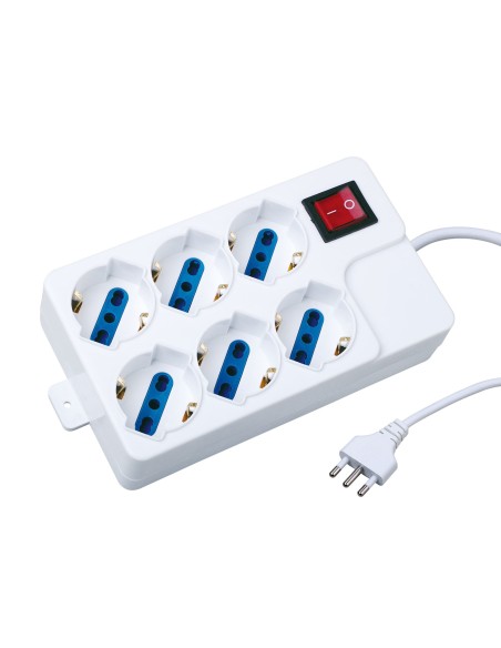 Eminent EM3921 prolunghe e multiple 1,5 m 6 presa(e) AC Bianco