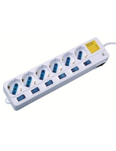 Ewent EW3930 prolunghe e multiple 1,5 m 6 presa(e) AC Interno Bianco