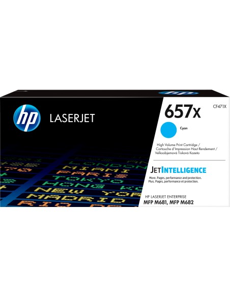 HP Cartuccia toner ciano originale ad alta capacità LaserJet 657X