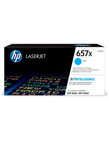 HP Cartuccia toner ciano originale ad alta capacità LaserJet 657X