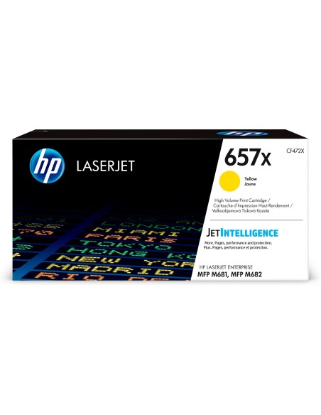 HP Cartuccia toner giallo originale ad alta capacità LaserJet 657X