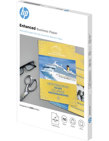 HP Confezione da 150 fogli carta professionale per stampe laser lucida 150 g m² A4 210 x 297 mm