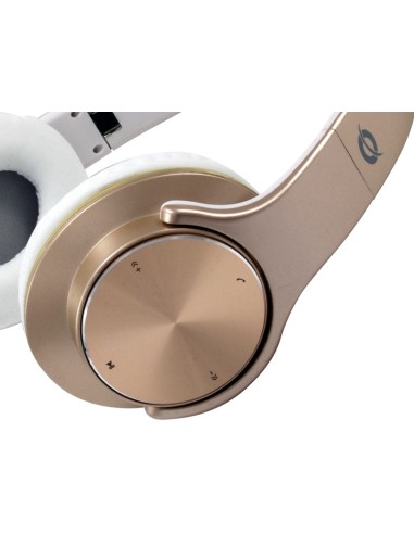 Conceptronic CHSPBTNFCSPKG cuffia e auricolare Con cavo e senza cavo A Padiglione Musica e Chiamate Micro-USB Bluetooth Oro,