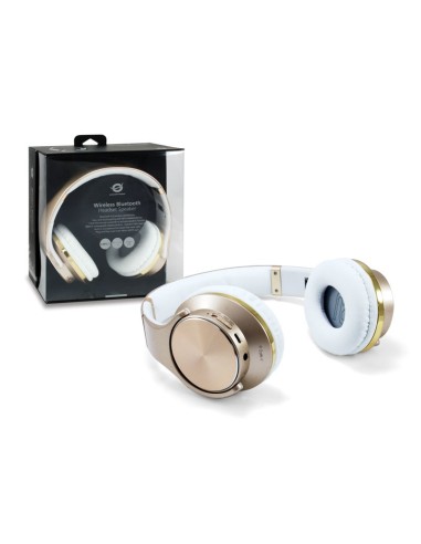 Conceptronic CHSPBTNFCSPKG cuffia e auricolare Con cavo e senza cavo A Padiglione Musica e Chiamate Micro-USB Bluetooth Oro,