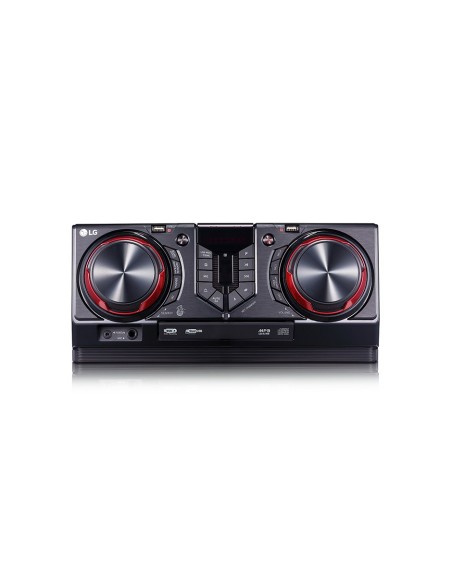 LG CJ45 set audio da casa Mini impianto audio domestico Nero, Rosso