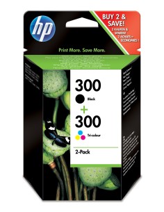 HP Confezione da 2 cartucce originali di inchiostro nero tricromia 300