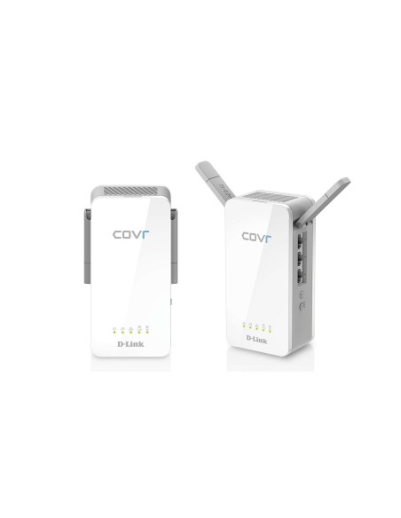 D-Link COVR-P2502 adattatore di rete PowerLine 1300 Mbit s Collegamento ethernet LAN Wi-Fi Grigio, Bianco 2 pz