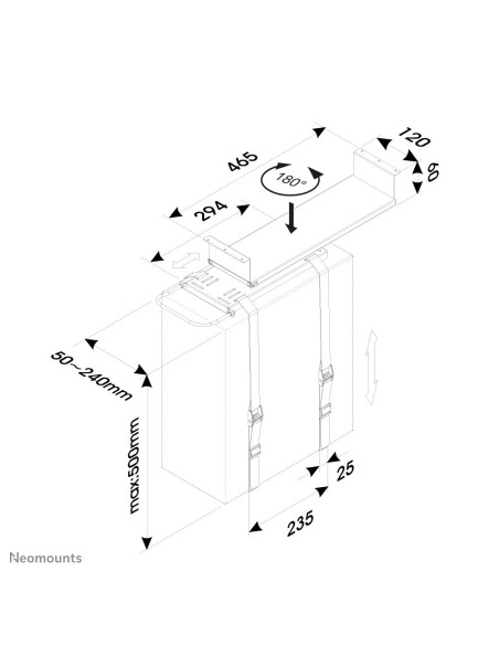 Neomounts by Newstar Supporto da scrivania per PC