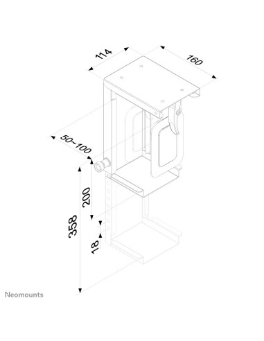Neomounts by Newstar Supporto da scrivania per PC