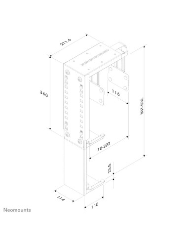 Neomounts by Newstar Supporto da scrivania per PC